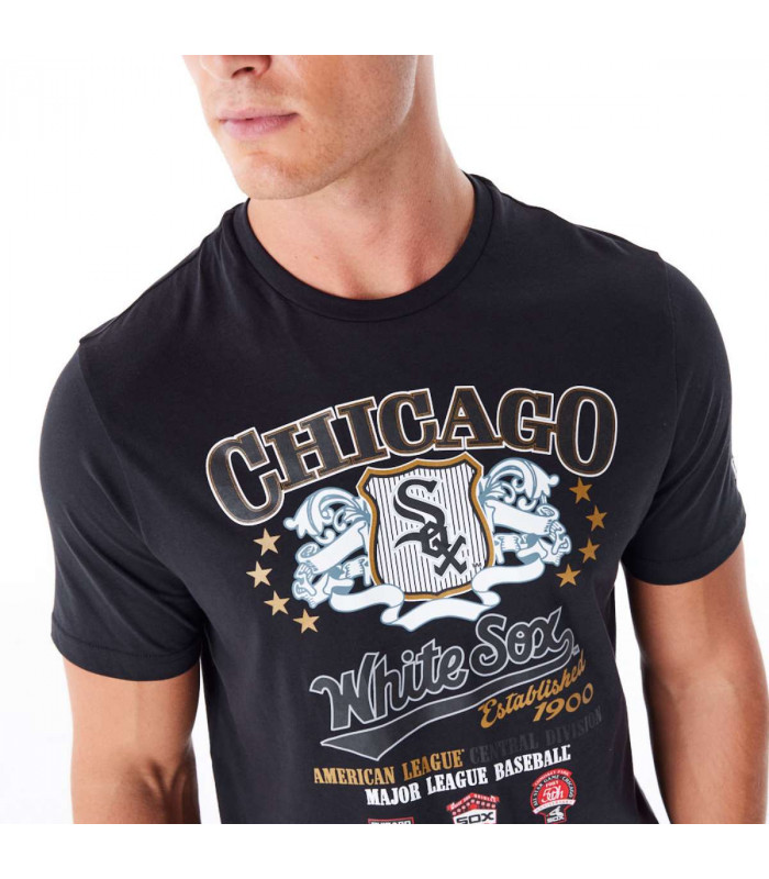 Polera  Chicago Cubs MLB Badge Graphic Black