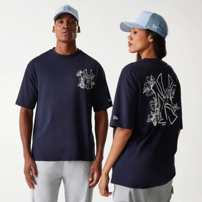 Polera New York Yankees Floral Navy