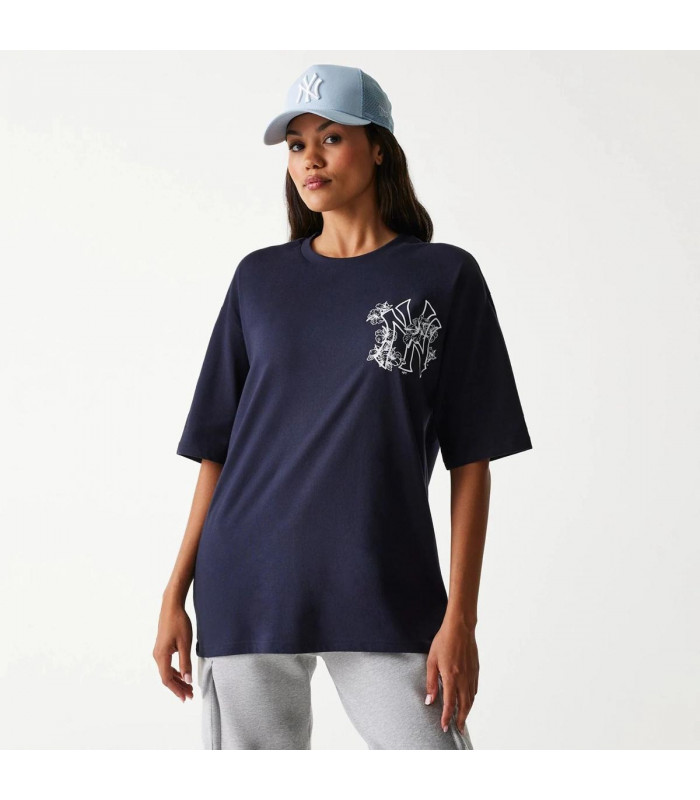 Polera New York Yankees Floral Navy