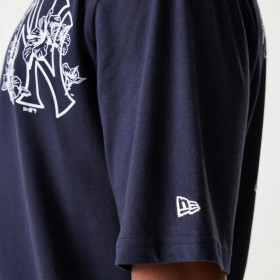 Polera New York Yankees Floral Navy