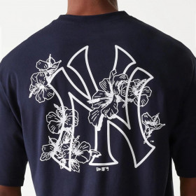 Polera New York Yankees Floral Navy