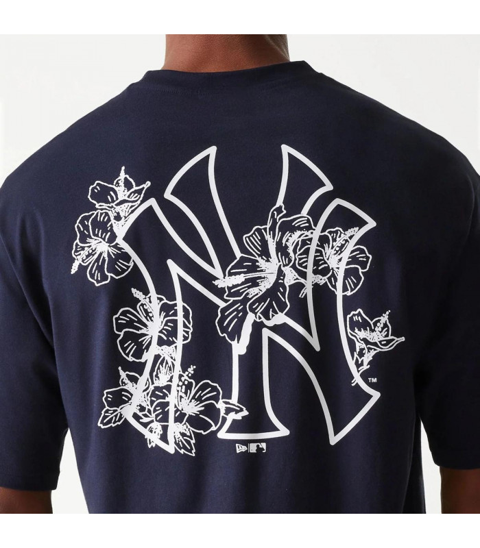 Polera New York Yankees Floral Navy