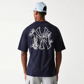 Polera New York Yankees Floral Navy