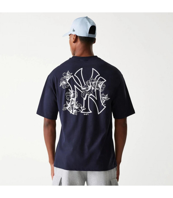 Polera New York Yankees Floral Navy