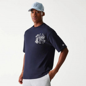 Polera New York Yankees Floral Navy