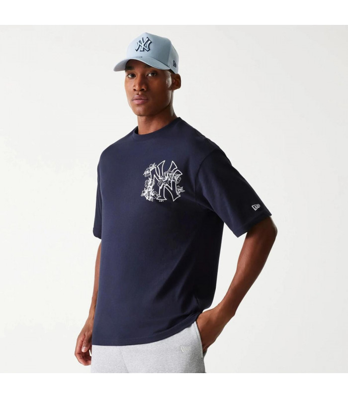 Polera New York Yankees Floral Navy