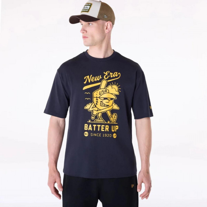 Polera Baseball  Ne Patch Navy New Era