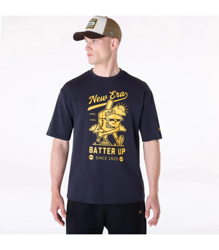 Polera Baseball  Ne Patch Navy New Era