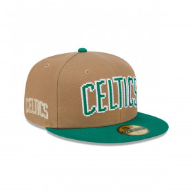 Gorra 59Fifty Boston Celtics NBA  8-Bit Wordmark Beige