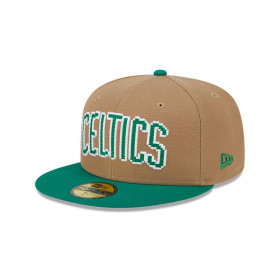 Gorra 59Fifty Boston Celtics NBA  8-Bit Wordmark Beige