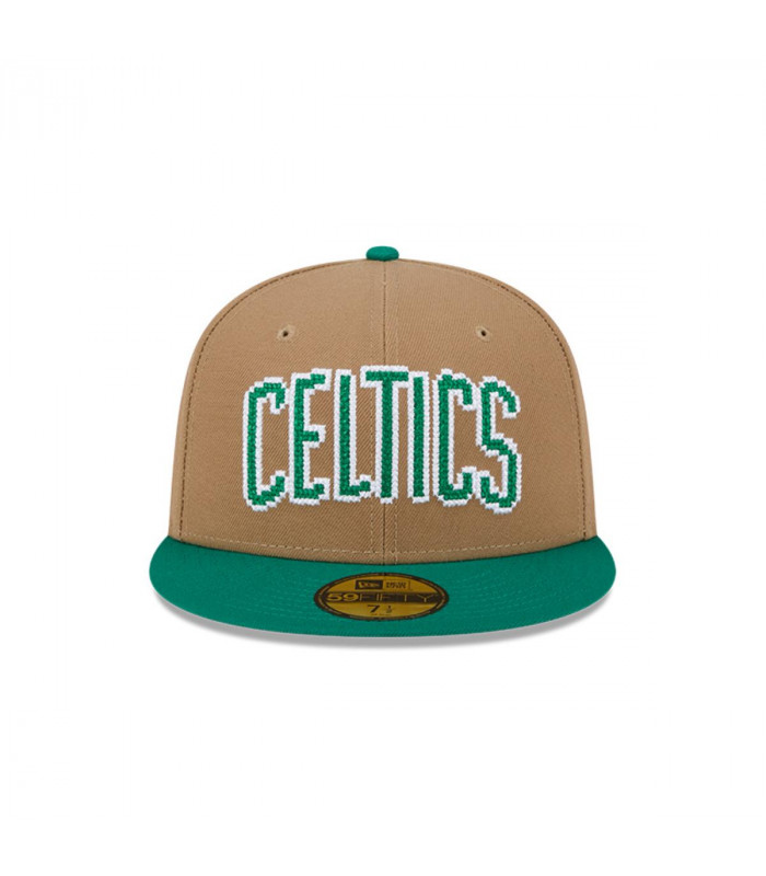 Gorra 59Fifty Boston Celtics NBA  8-Bit Wordmark Beige