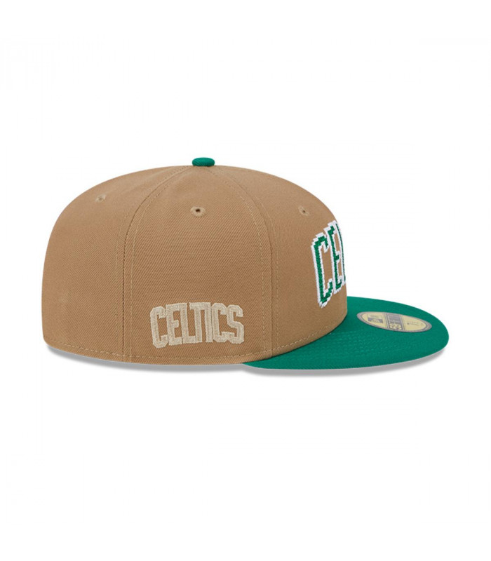 Gorra 59Fifty Boston Celtics NBA  8-Bit Wordmark Beige