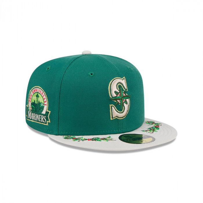 Gorra 59Fifty  MLB Seattle Mariners Novelty Holly Verde