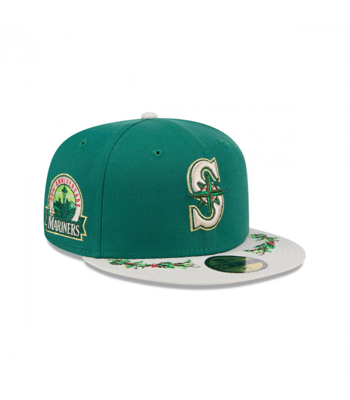 Gorra 59Fifty  MLB Seattle Mariners Novelty Holly Verde