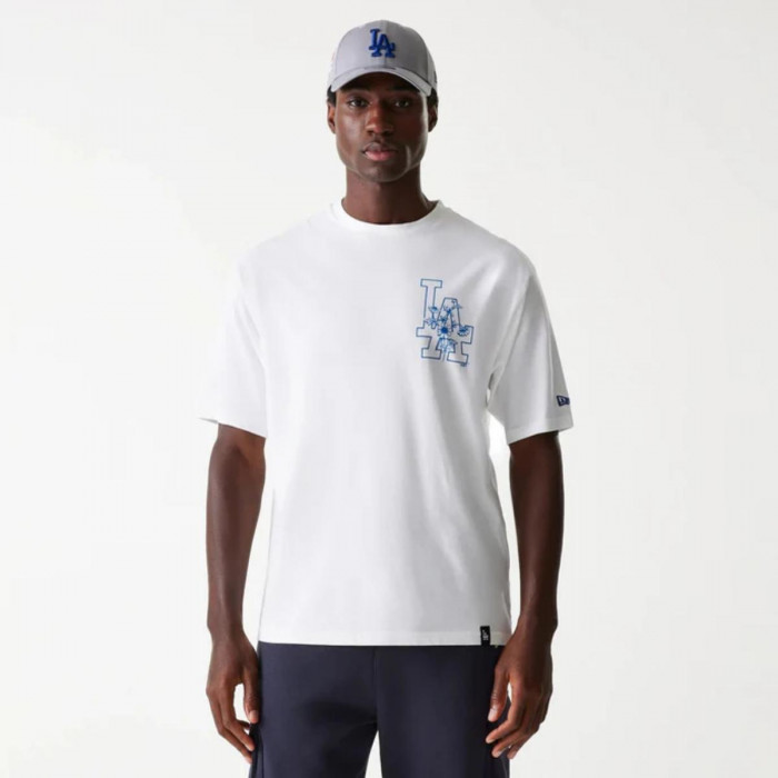 Polera Los Angeles Dodgers Floral White