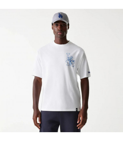 Polera Los Angeles Dodgers Floral White