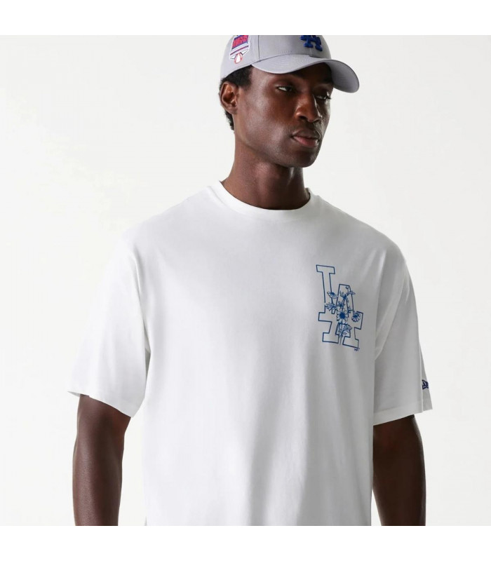 Polera Los Angeles Dodgers Floral White
