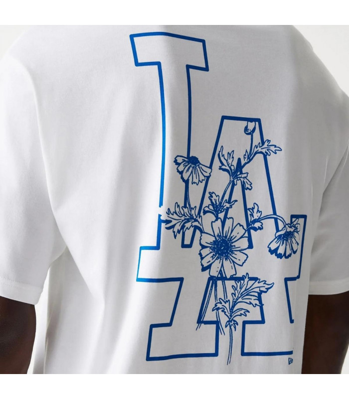 Polera Los Angeles Dodgers Floral White