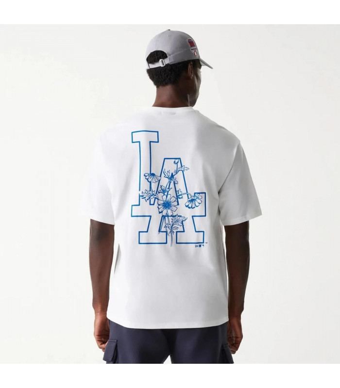 Polera Los Angeles Dodgers Floral White