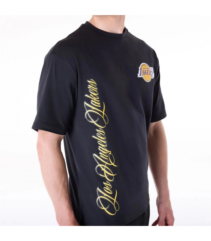 Polera Los Angeles Lakers Font Graphic Black