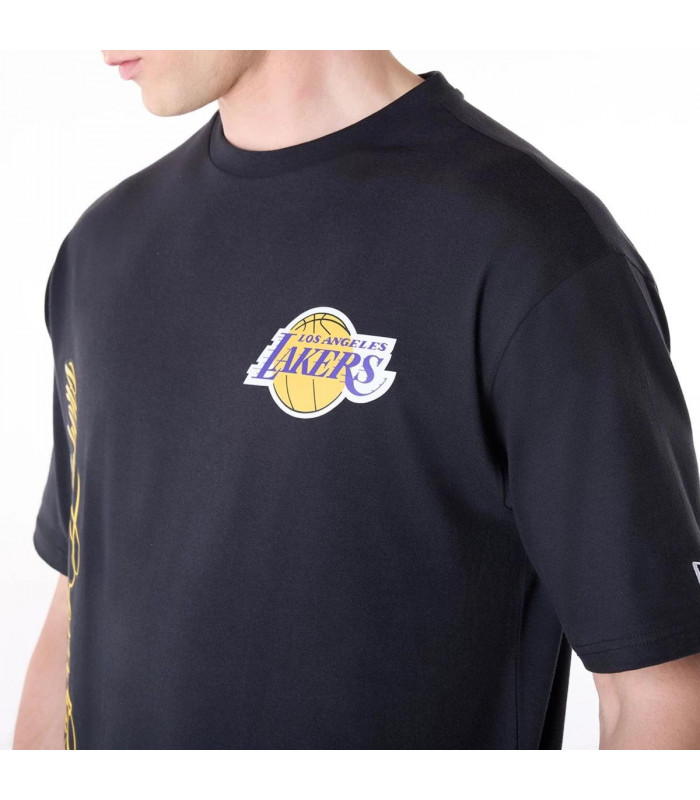 Polera Los Angeles Lakers Font Graphic Black
