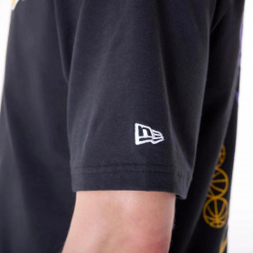 Polera Los Angeles Lakers Font Graphic Black