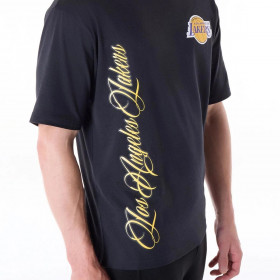 Polera Los Angeles Lakers Font Graphic Black