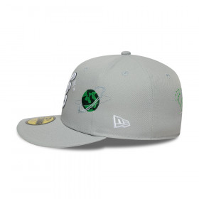 Gorra New Era 59Fifty  Planet Icon Gris