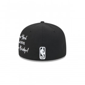 Gorra 59Fifty Brooklyn Nets NBA Team Verbiage Black