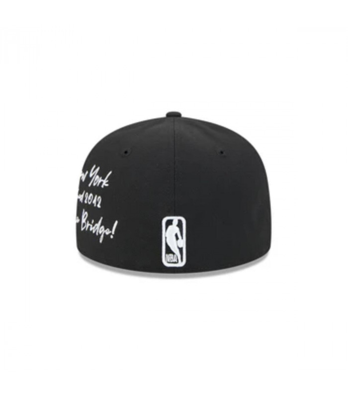 Gorra 59Fifty Brooklyn Nets NBA Team Verbiage Black