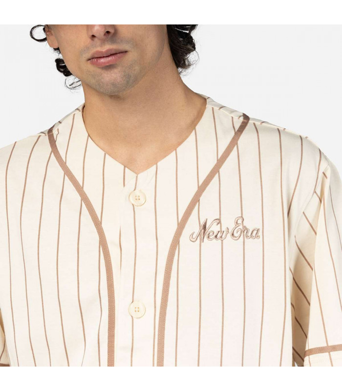 Polera New Era Script Essential Light Beige