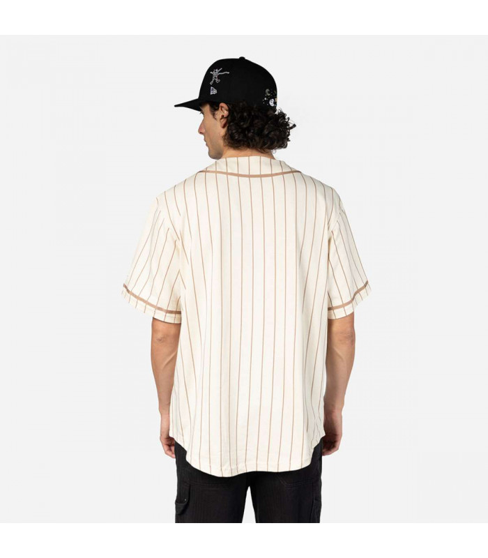 Polera New Era Script Essential Light Beige