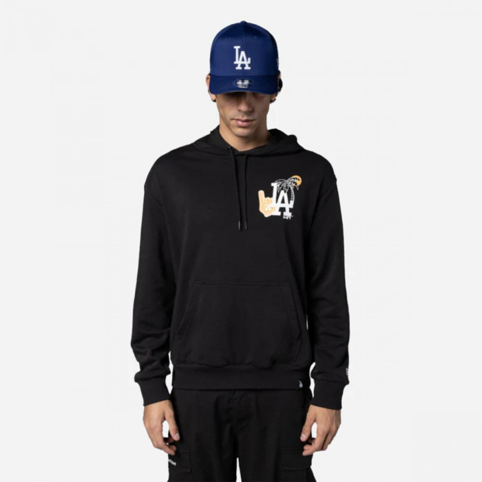 Poleron Los Angeles Dodgers MLB Food Graphic Black
