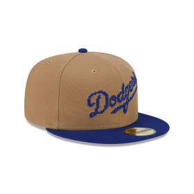 Gorra 59Fifty Los Angeles Dodgers MLB 8-Bit Wordmark Beige
