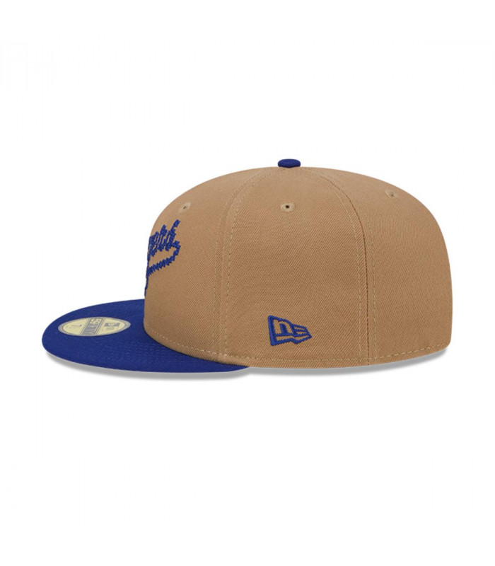Gorra 59Fifty Los Angeles Dodgers MLB 8-Bit Wordmark Beige