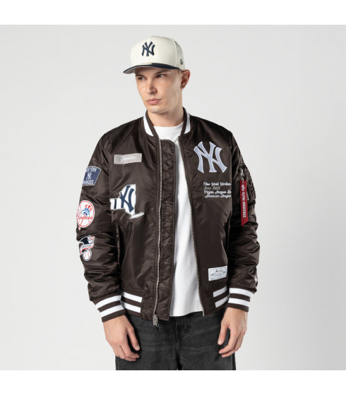 Chaqueta New York Yankees Alpha Industries Brown
