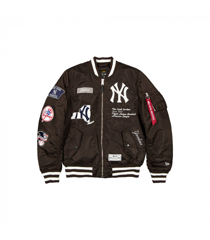 Chaqueta New York Yankees Alpha Industries Brown