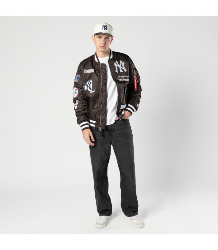 Chaqueta New York Yankees Alpha Industries Brown