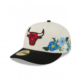 Gorra 59Fifty Chicago Bulls Tonal Florals Blanco