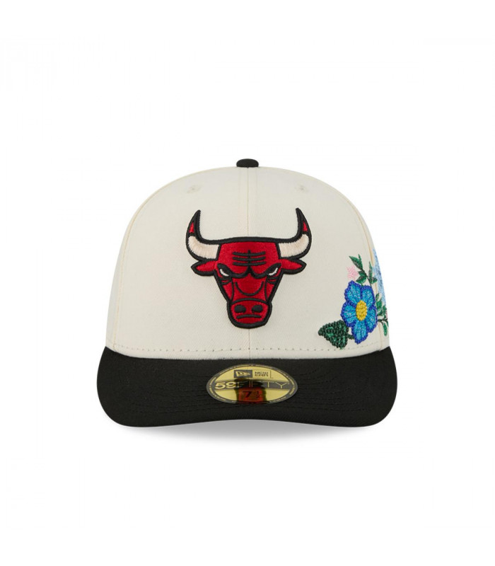 Gorra 59Fifty Chicago Bulls Tonal Florals Blanco