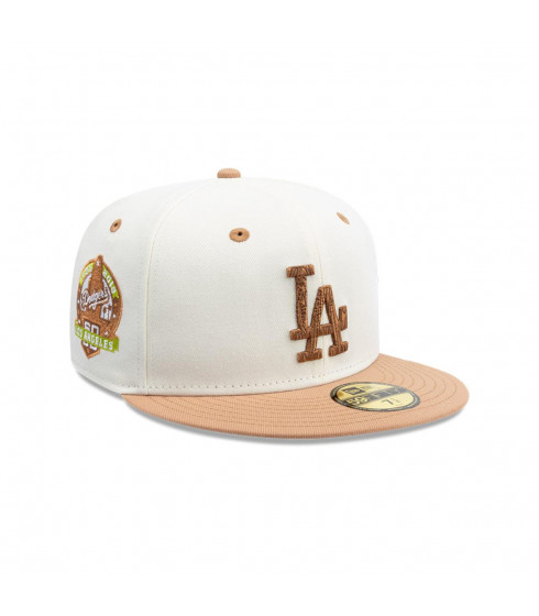 Gorra 59Fifty Los Angeles Dodgers MLB Wooden Blanco