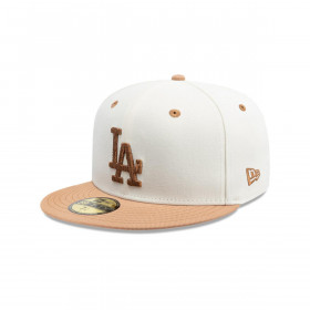 Gorra 59Fifty Los Angeles Dodgers MLB Wooden Blanco