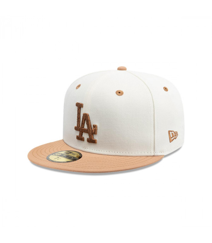 Gorra 59Fifty Los Angeles Dodgers MLB Wooden Blanco