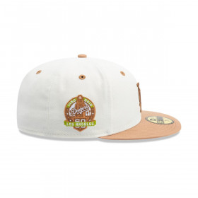 Gorra 59Fifty Los Angeles Dodgers MLB Wooden Blanco