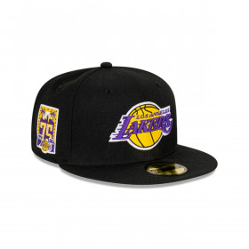 Gorra 59fifty NBA Los Angeles Lakers Side Patch Negro