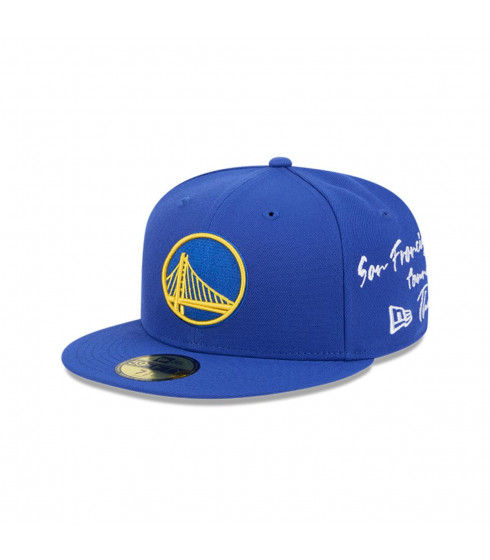 Gorra 59Fifty Golden State Warriors NBA Team Verbiage Blue