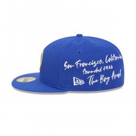 Gorra 59Fifty Golden State Warriors NBA Team Verbiage Blue