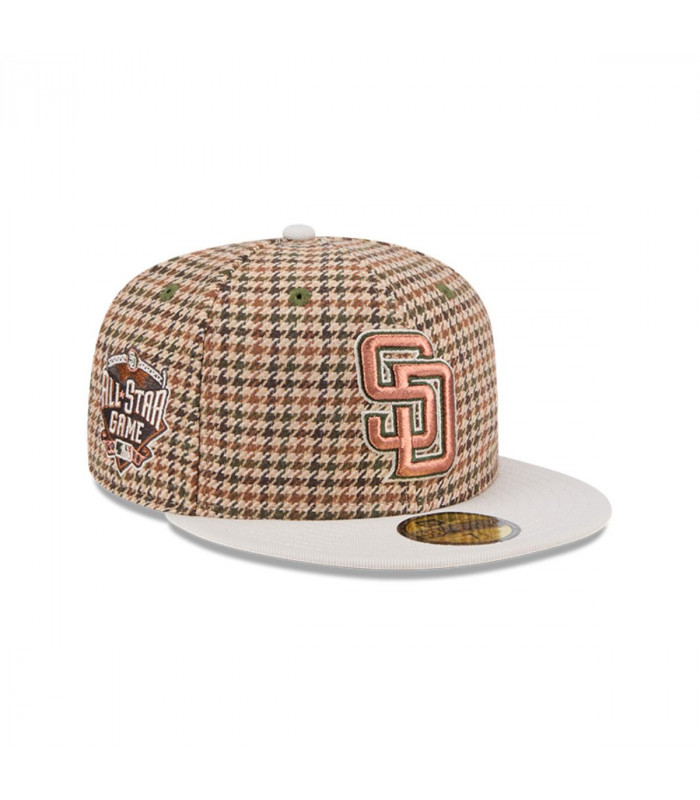 Gorra 59Fifty San Diego Padres MLB Houndstooh Open Brown