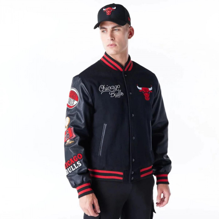 Chaquetas Chicago Bulls NBA Wordmark Negro