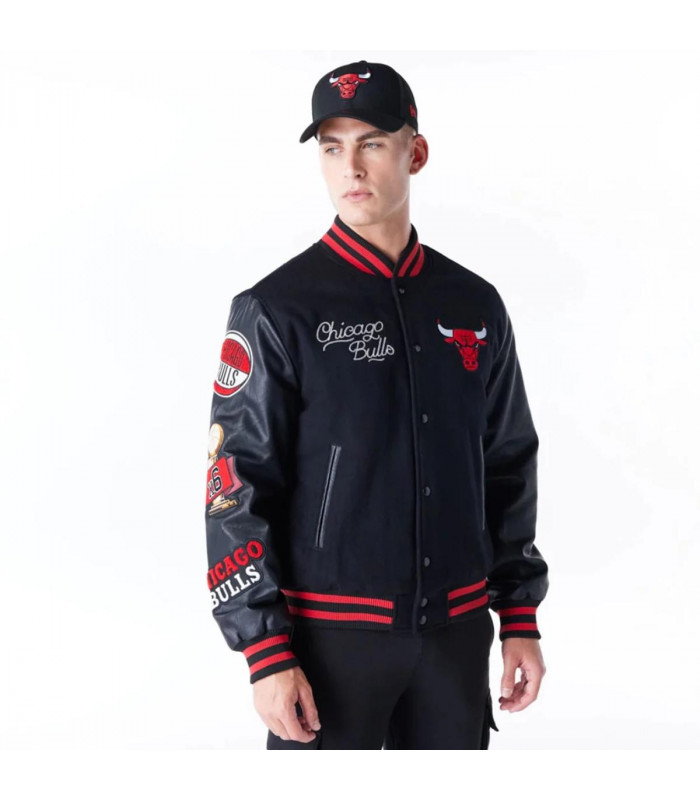 Chaquetas Chicago Bulls NBA Wordmark Negro